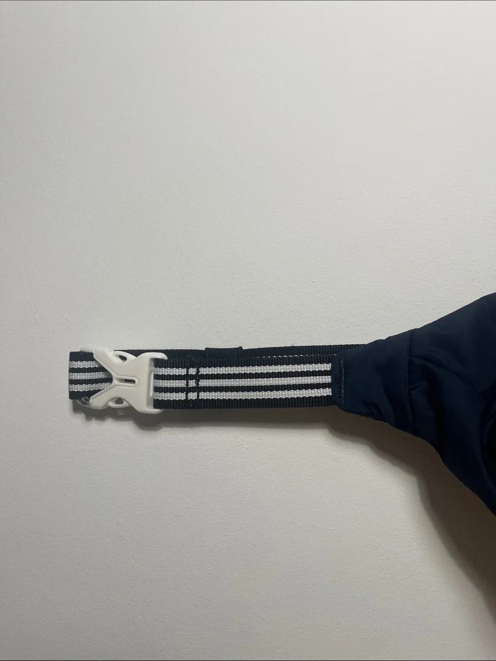 Adidas Navy Blue Fanny Pack Belt Bag with White Accents